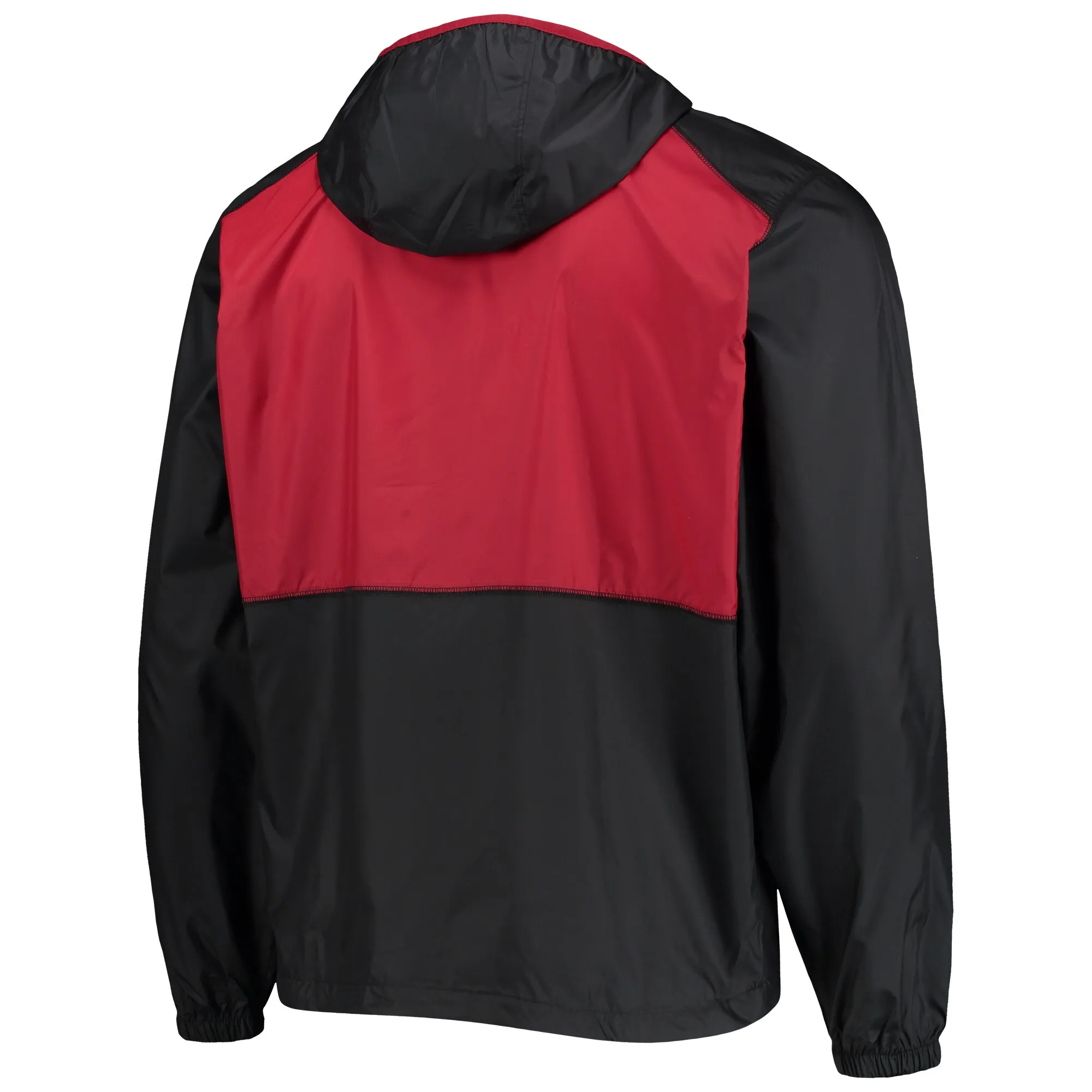 Men's Columbia Black/Cardinal Arkansas Razorbacks Flash Forward Hoodie Full-Zip Lightweight Windbreaker