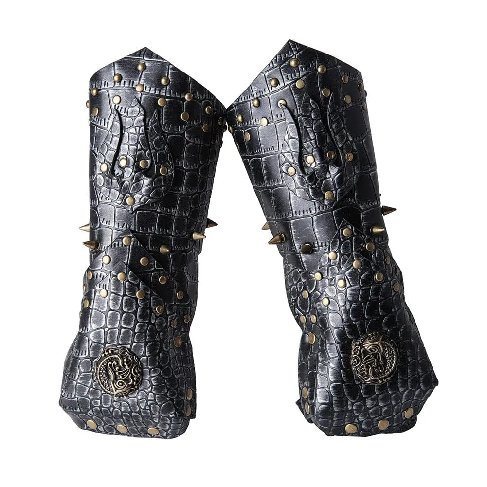 Men's Steampunk Studded Faux Leather Cosplay Gloves