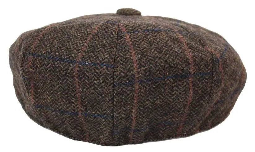 Mens Vintage Tweed Peaky Blinders Hat