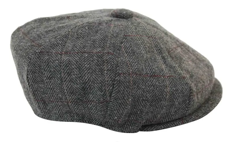 Mens Vintage Tweed Peaky Blinders Hat