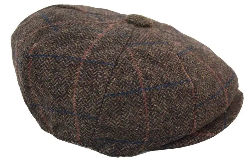 Mens Vintage Tweed Peaky Blinders Hat