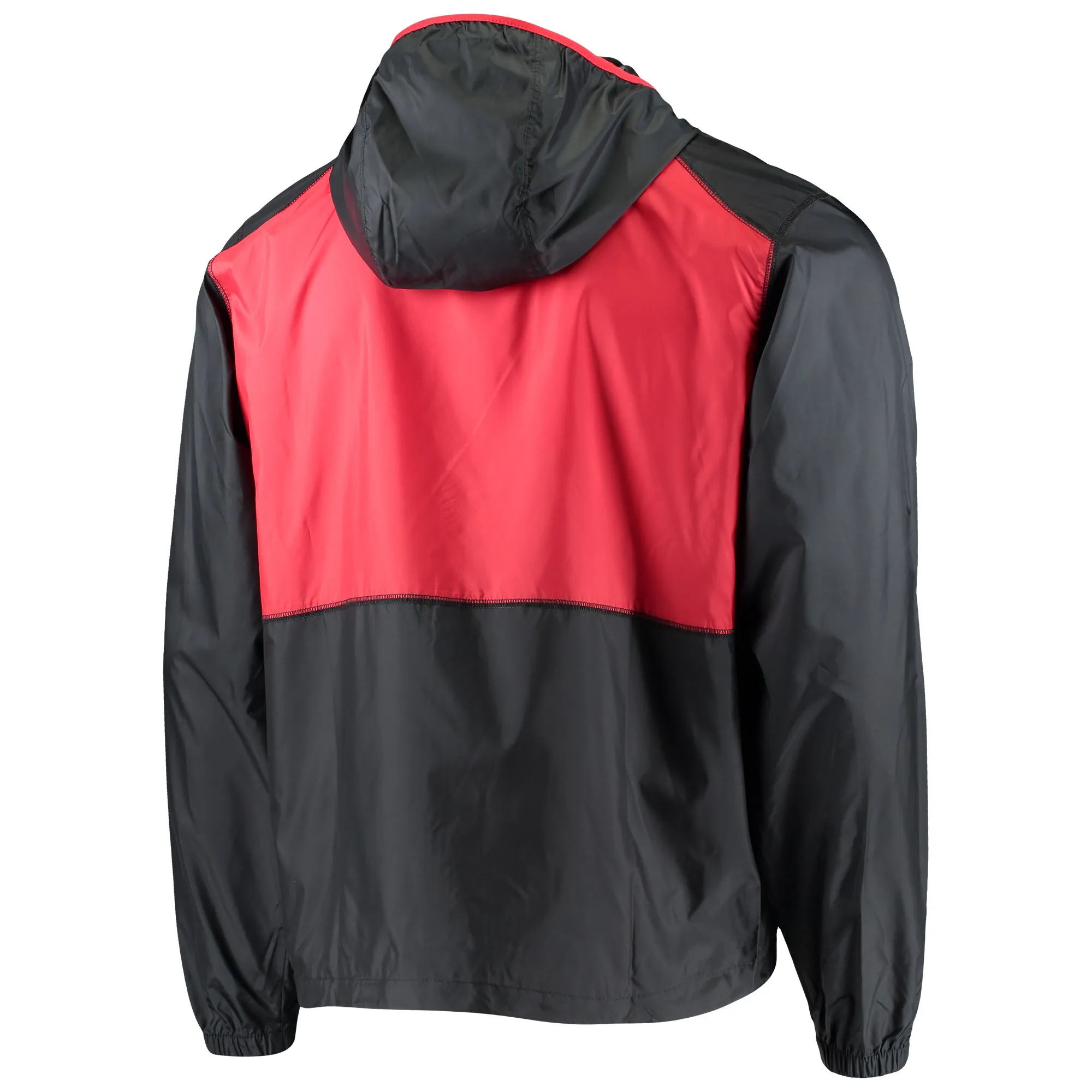 Men's Columbia Black/Red Georgia Bulldogs Flash Forward Hoodie Full-Zip Lightweight Windbreaker