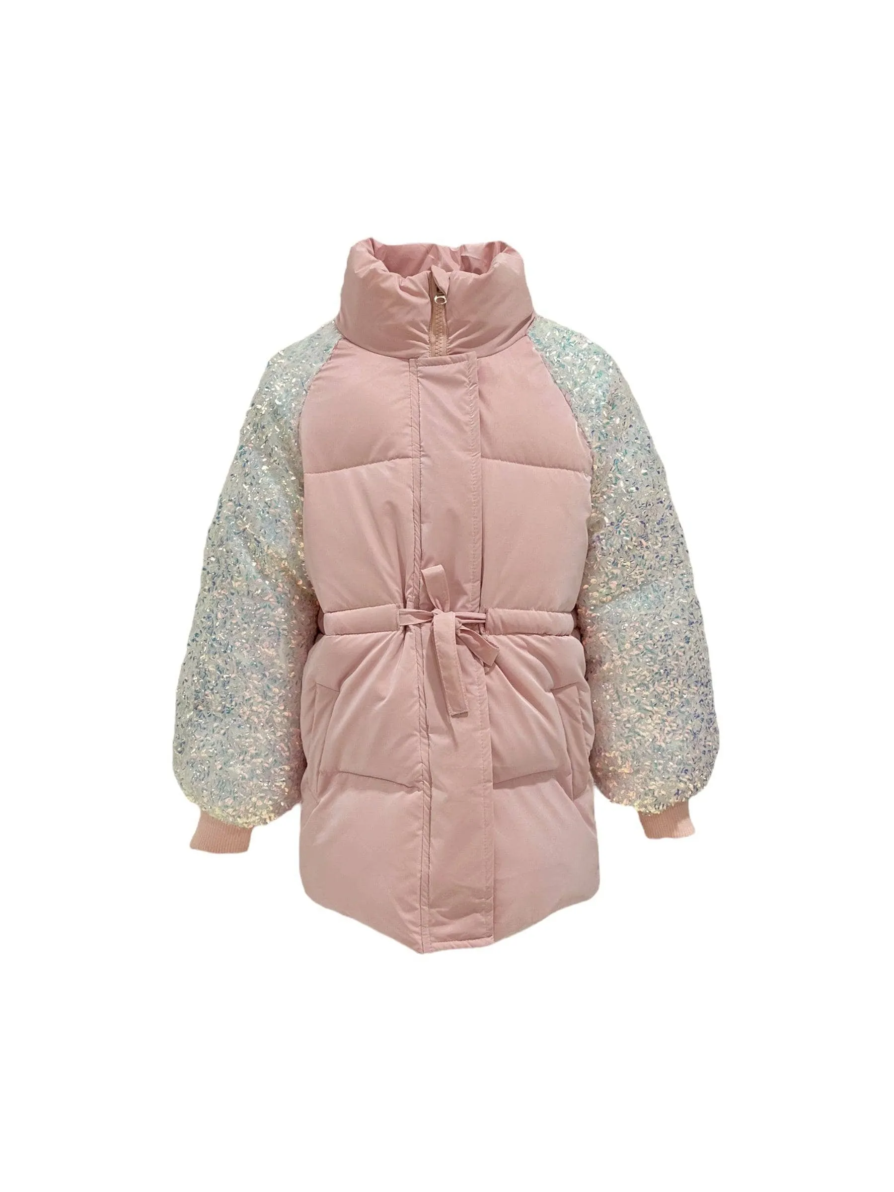 Mermaid Sleeve Puffer Coat