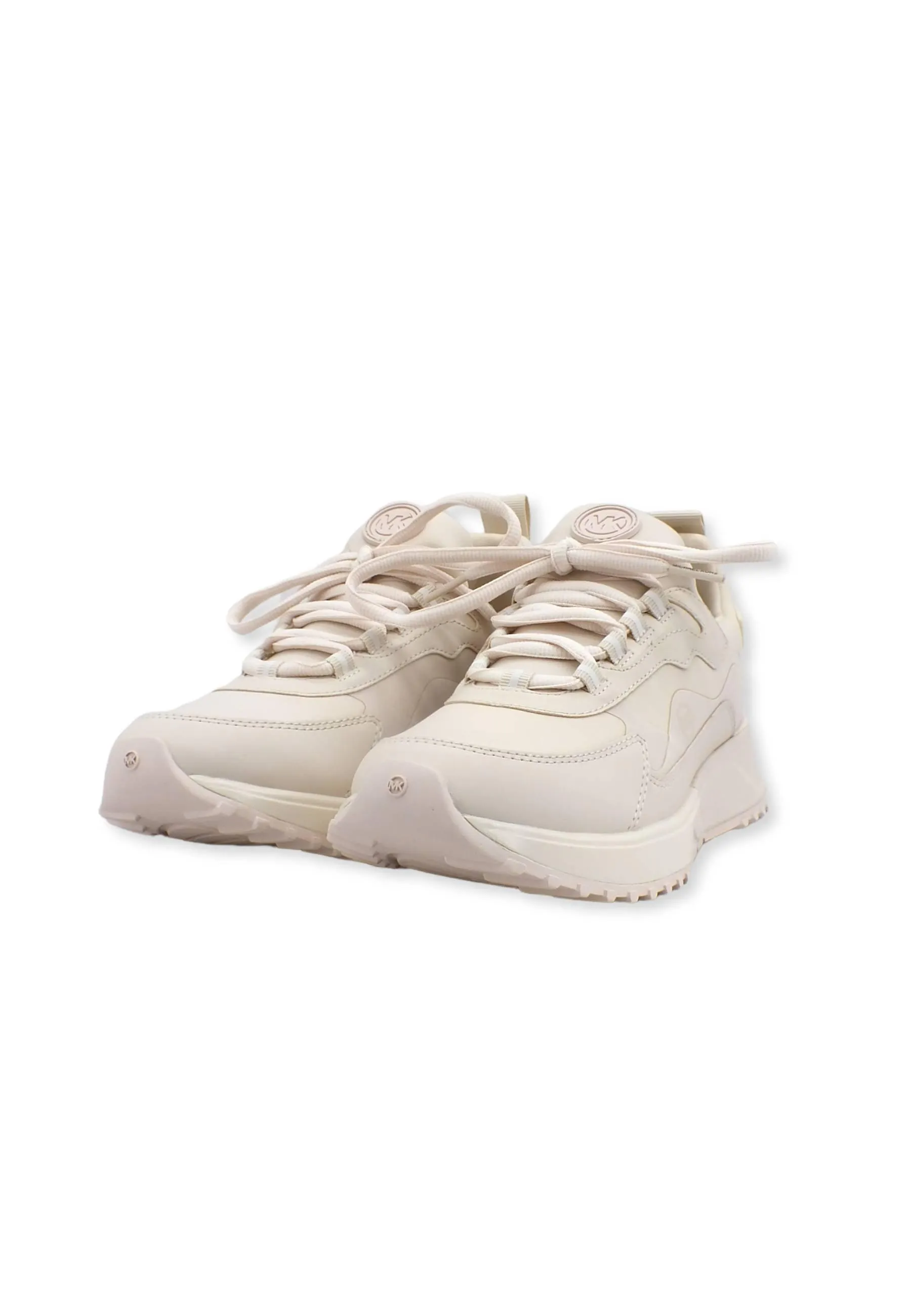 MICHAEL KORS Theo Sport Scuba Sneaker Donna Beige Lt Cream 43R2THFS3D