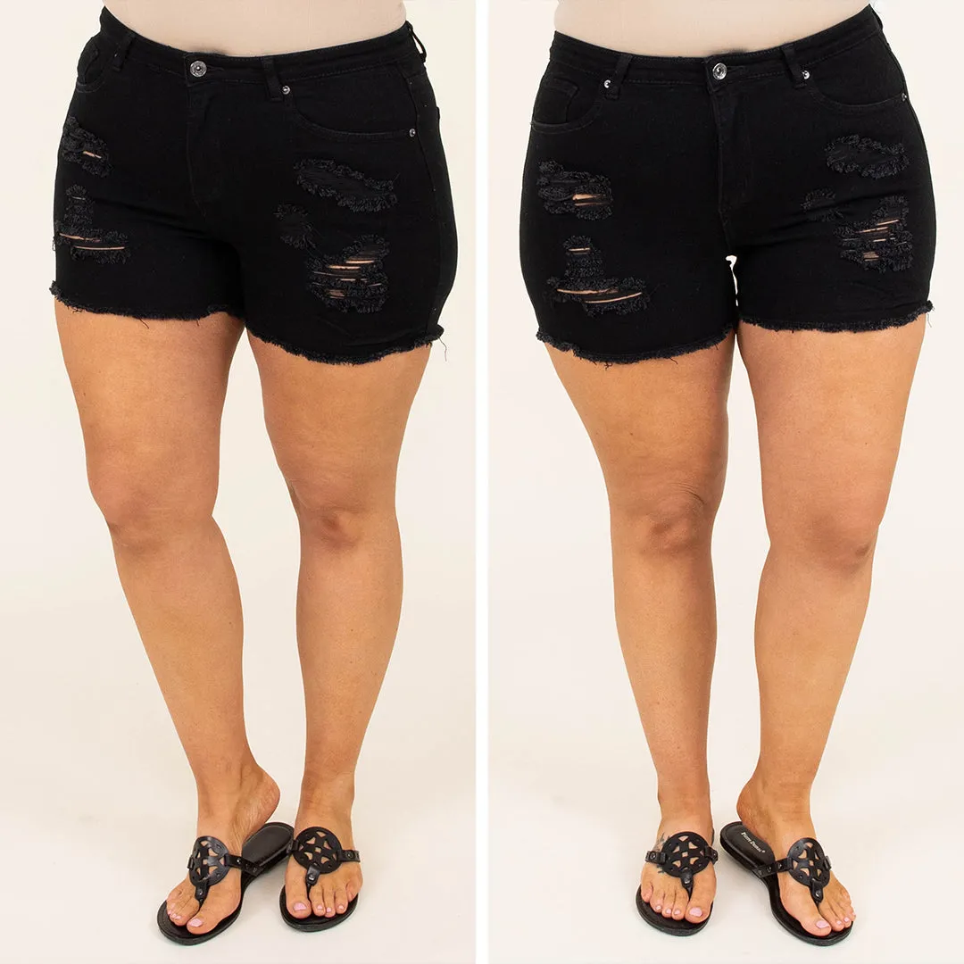 Midnight Dance Shorts, Black