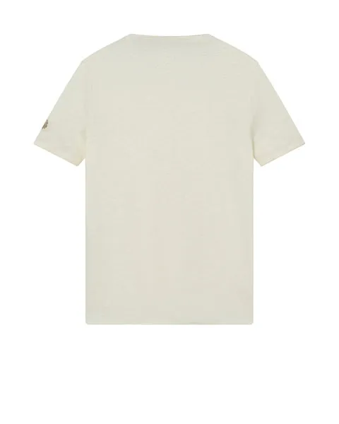 Mos Mosh Men Penn Linen V Tee - Ecru