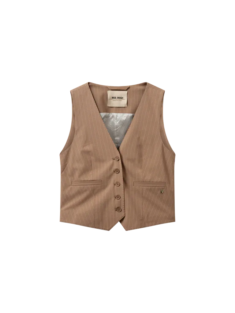 Mos Mosh Tili Roy Vest - Cinnamon Swirl