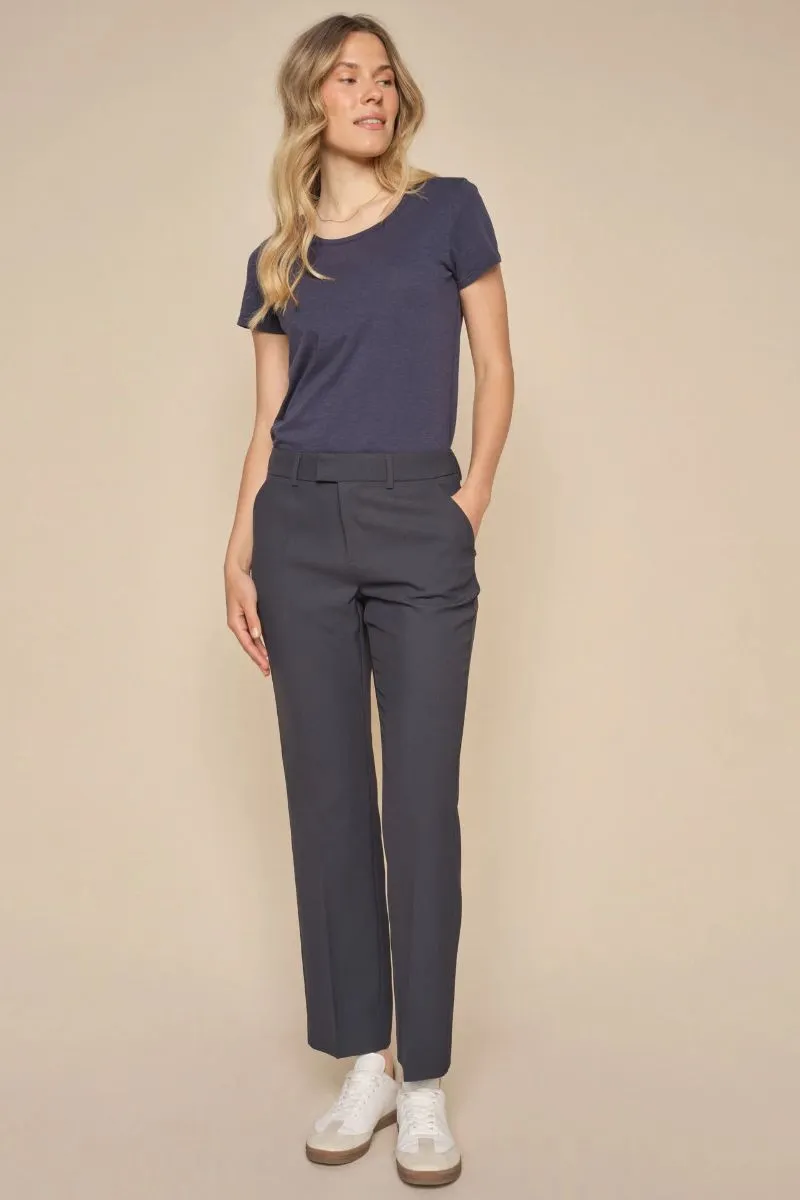 Myla Miley Pant Ankle | Salute Navy | Bukser fra Mos Mosh