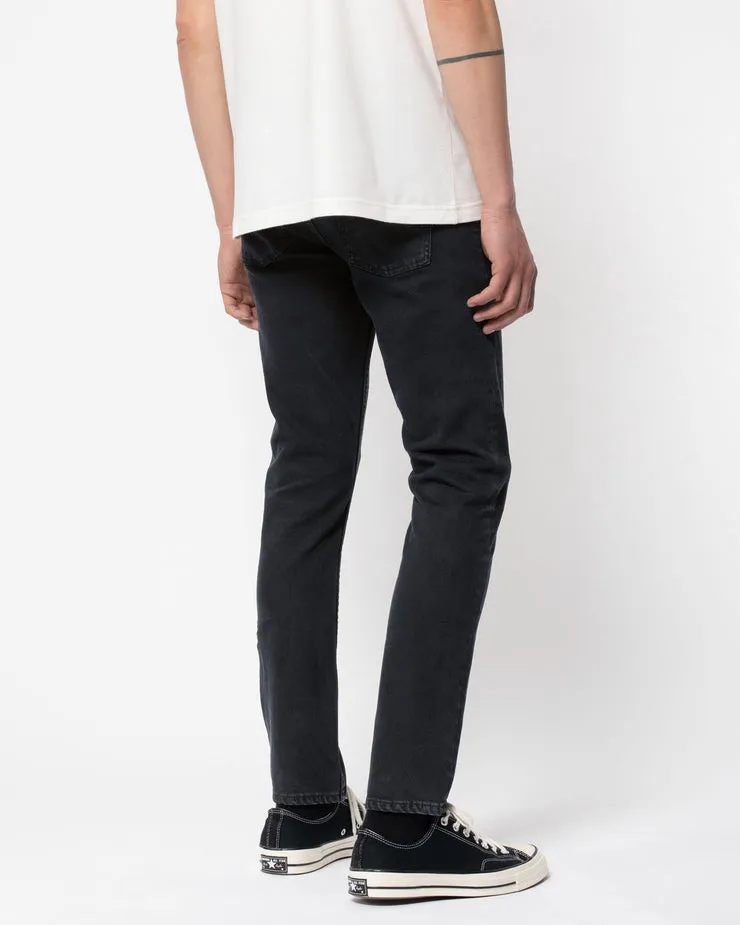 Nudie Lean Dean Slim Tapered Mens Jeans - Black Skies