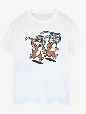 NW2 Chip & Dale Glasses Adult White Printed T-Shirt | Women | George at ASDA