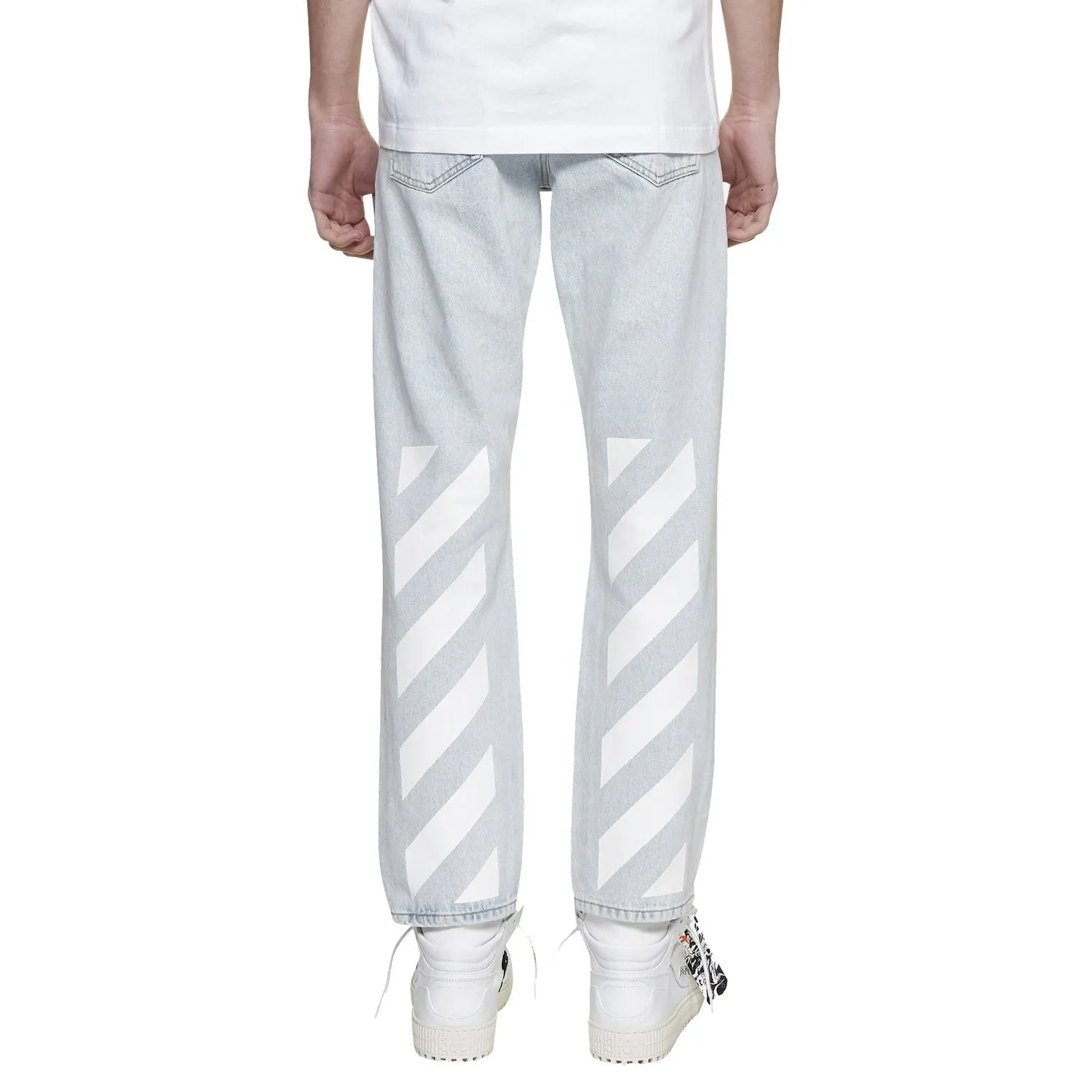 Off White    Off White Off White Slim Fit Diag Jeans