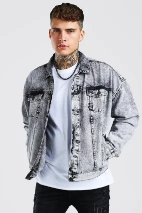 Oversized Acid Wash Denim Jacket