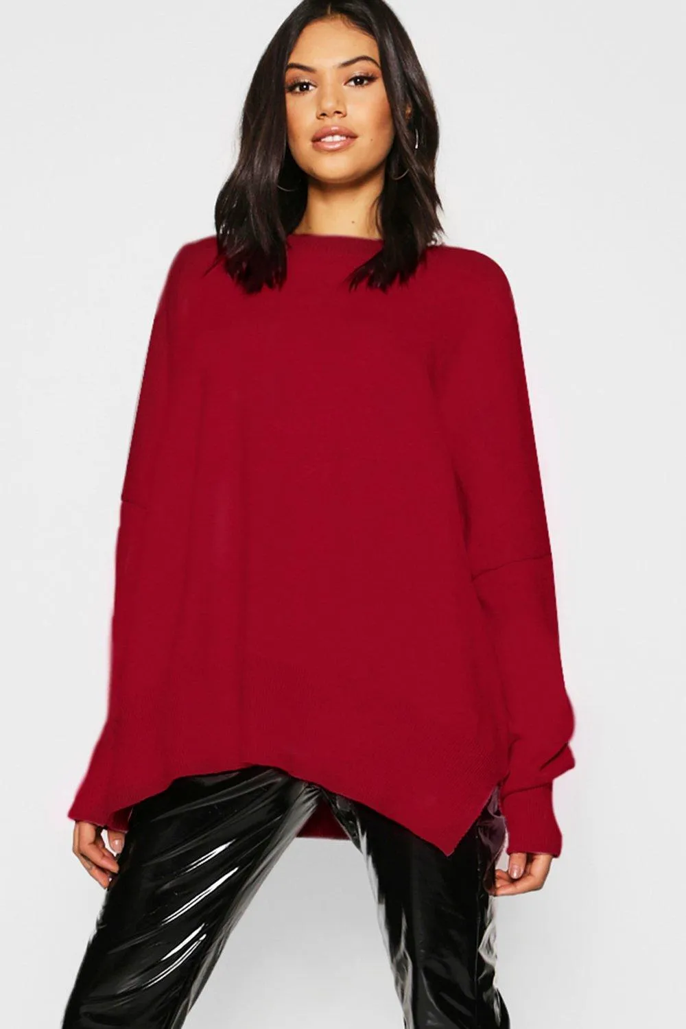 Oversized Balloon Sleeve Knitted Sweater