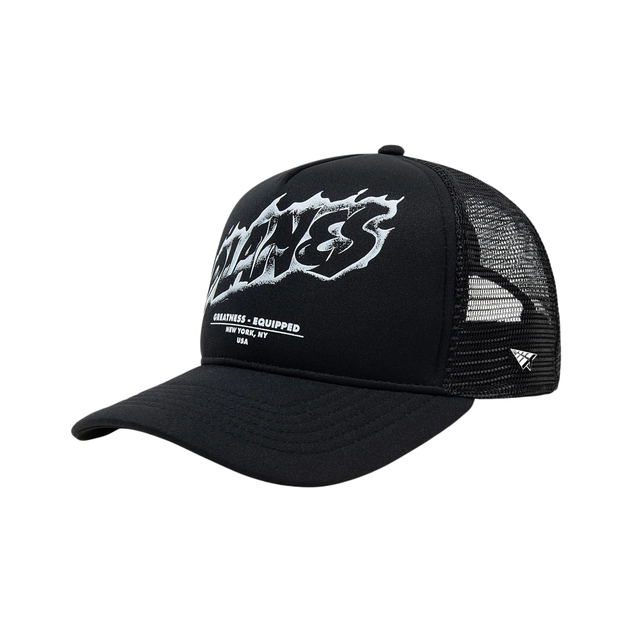 Paper Plane Greatness Equipped Trucker Hat (Black)