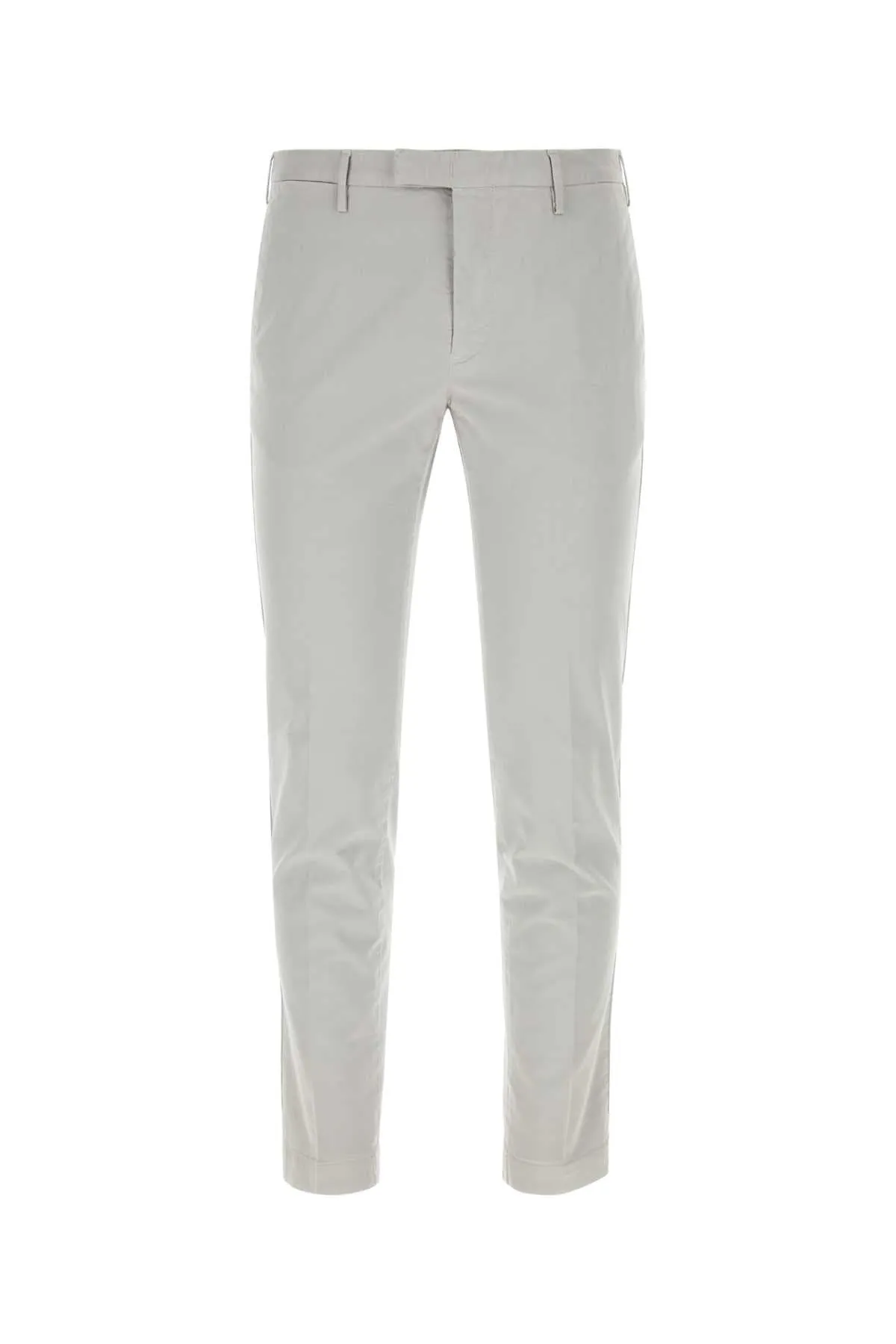 Pt Torino Light Grey Stretch Cotton Pant