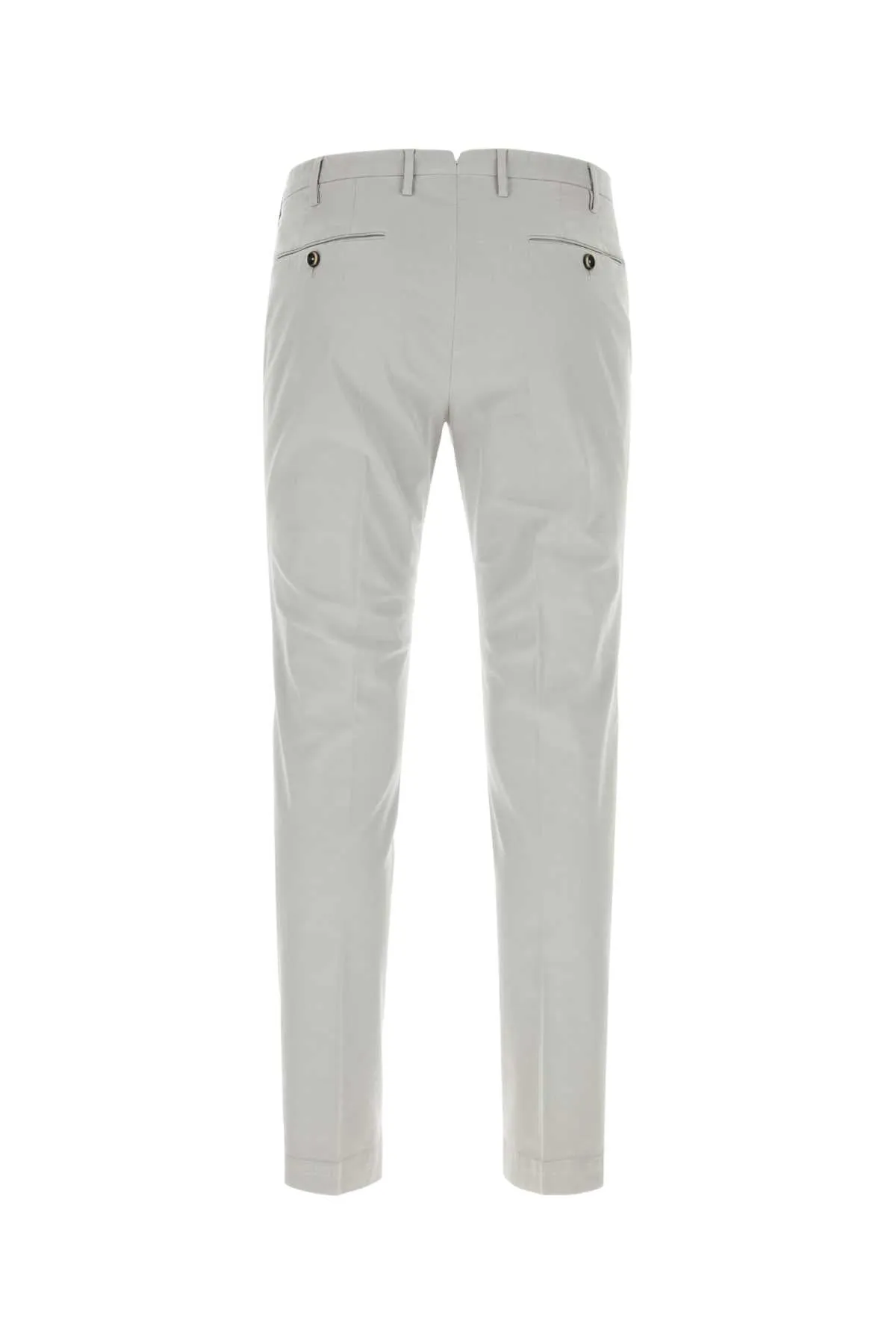 Pt Torino Light Grey Stretch Cotton Pant