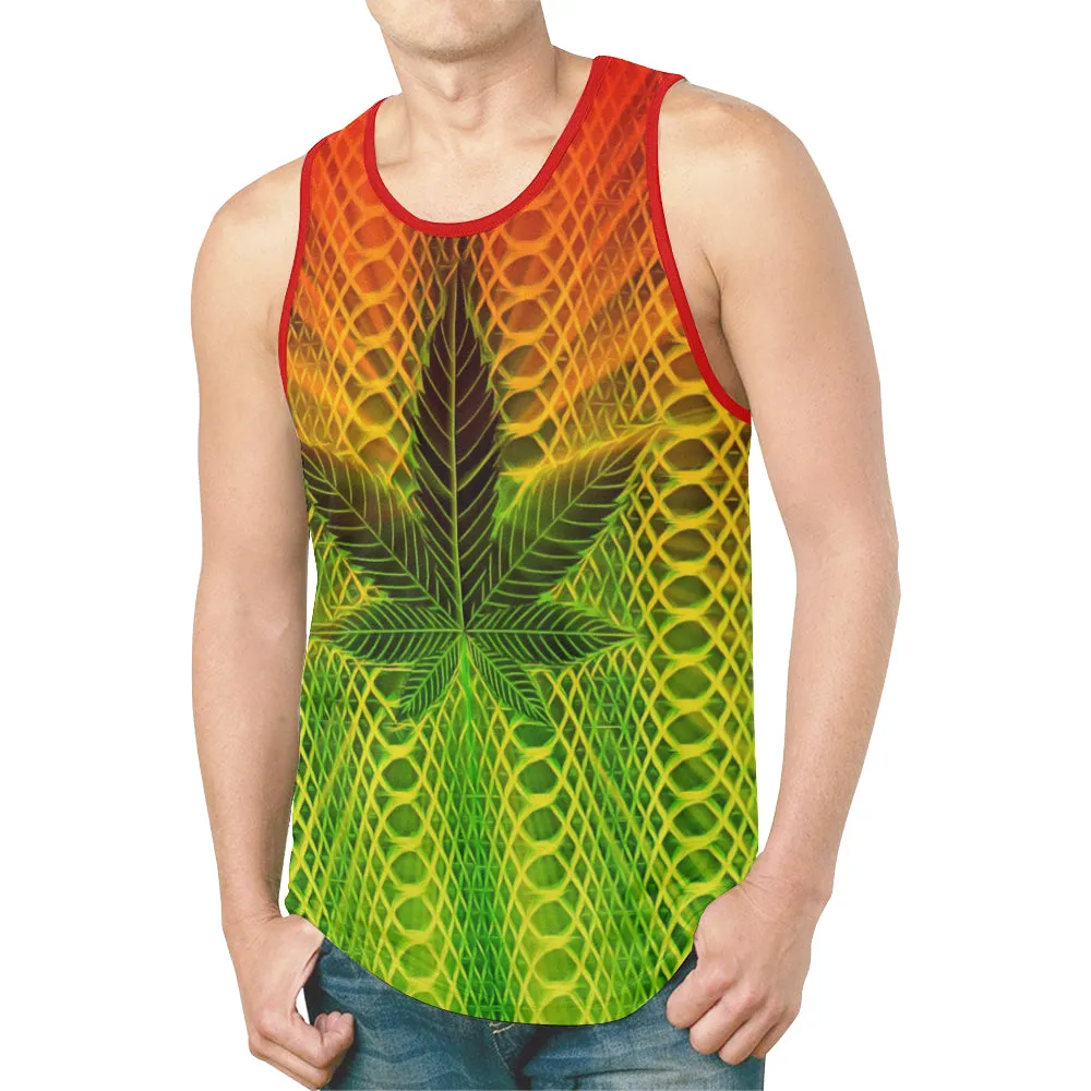 Rastafarian Herb Relaxed Fit Men's Tank Top