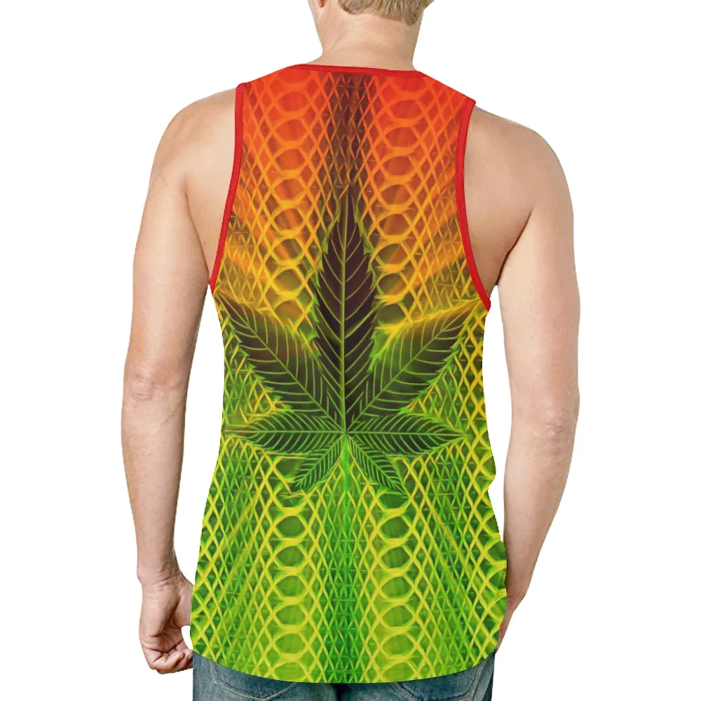 Rastafarian Herb Relaxed Fit Men's Tank Top