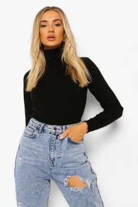 Ribbed Turtle Neck Sweater