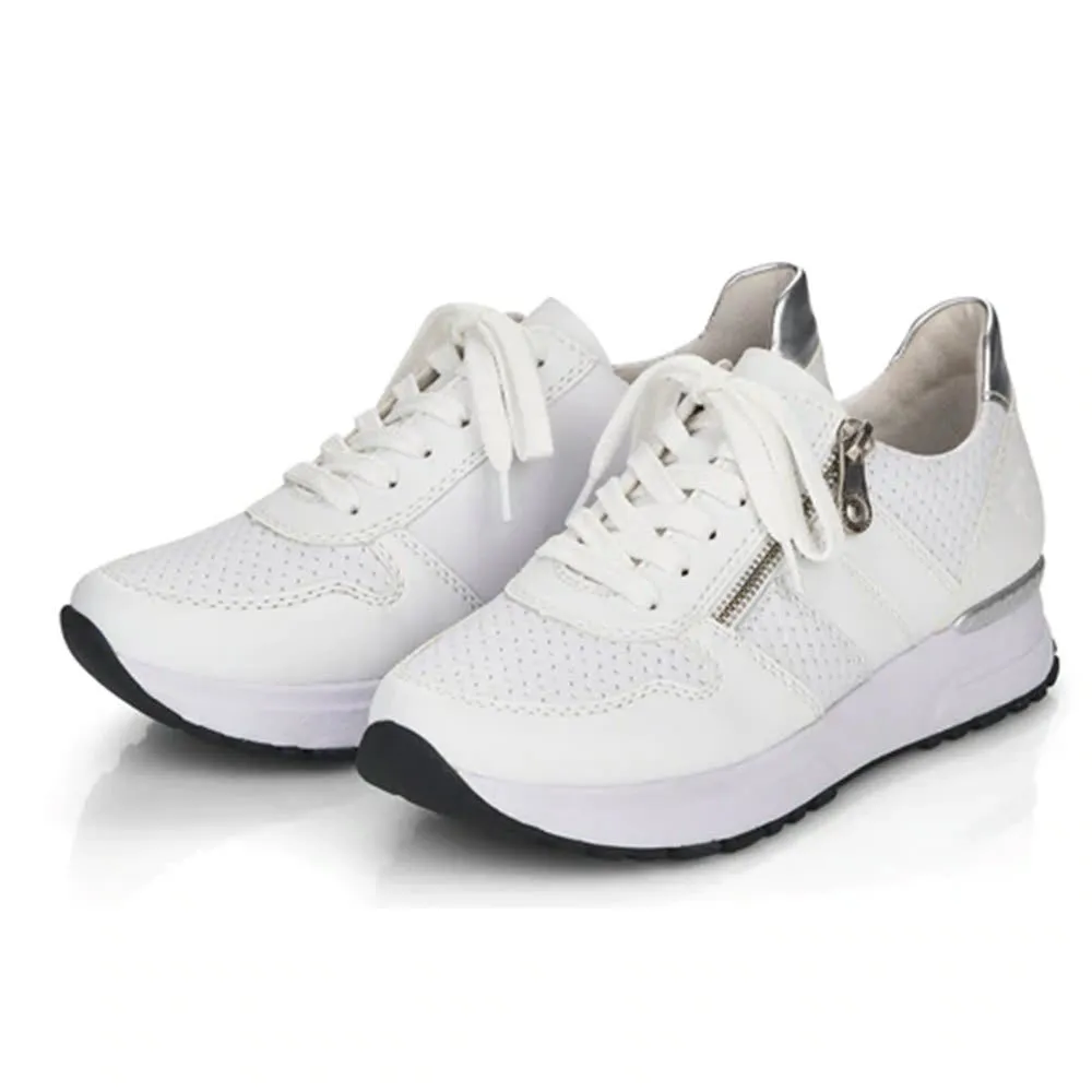 RIEKER STREET STYLE RETRO SNEAKER WHITE - WOMENS