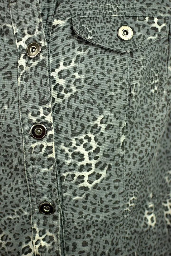 Roz & Ali Brand Leopard Print Vest