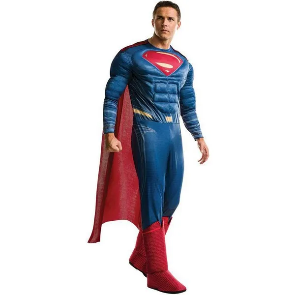 Rubies Justice League Superman Deluxe Muscle Chest Adult Costume, Multi