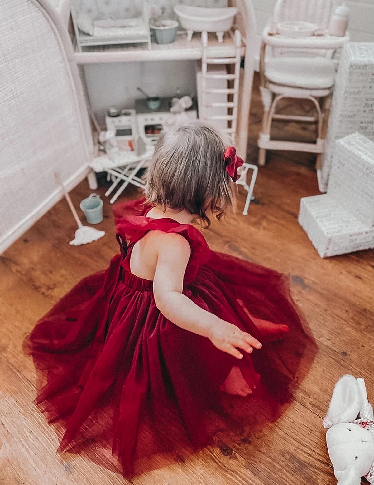 Scarlett Tutu Dress - Cherry Red