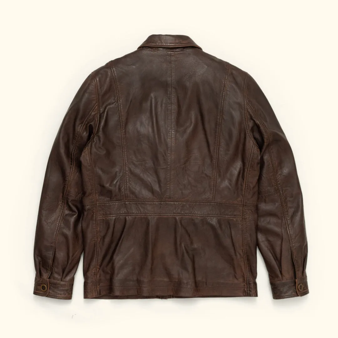 Sheridan Leather Barn Jacket | Vintage Brown