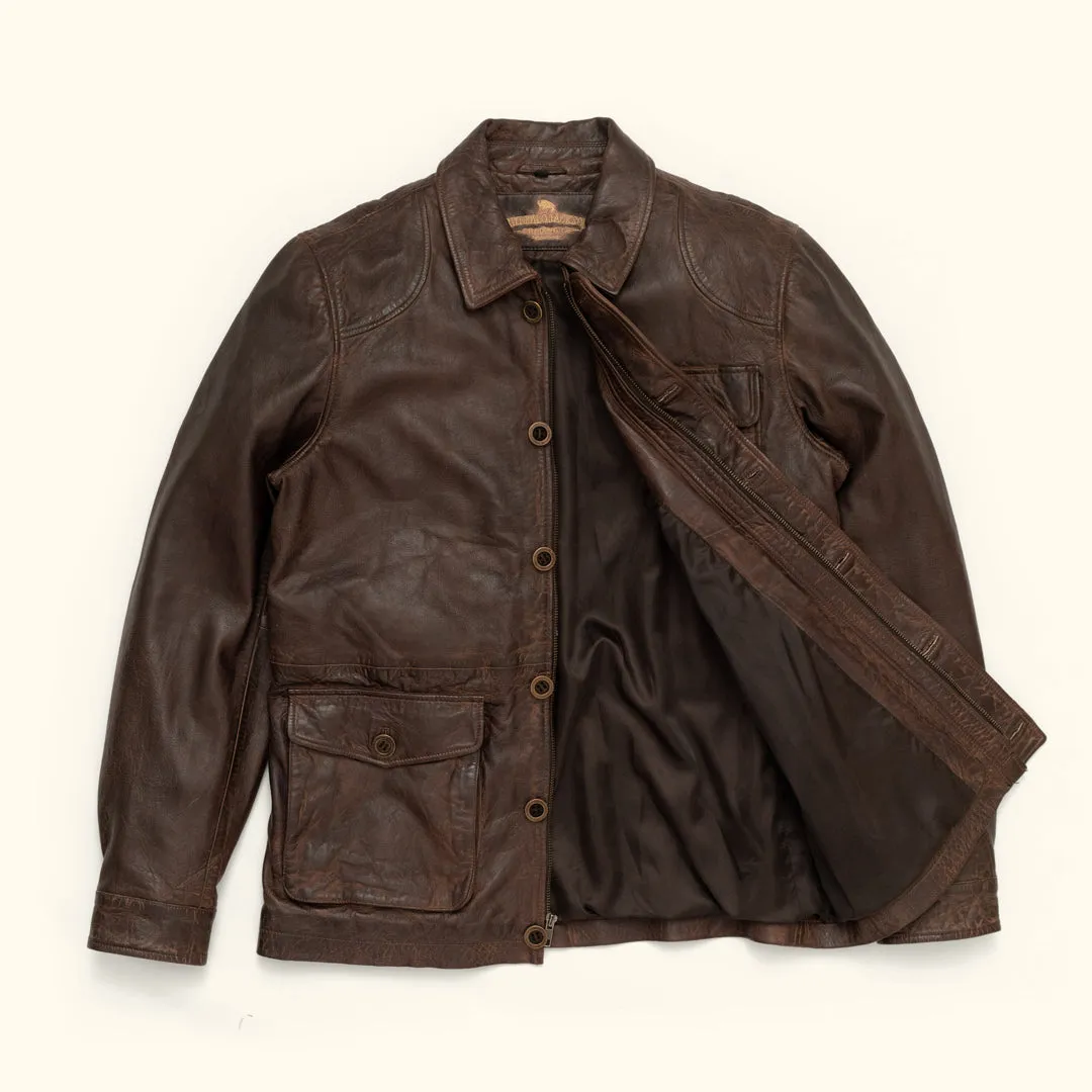 Sheridan Leather Barn Jacket | Vintage Brown