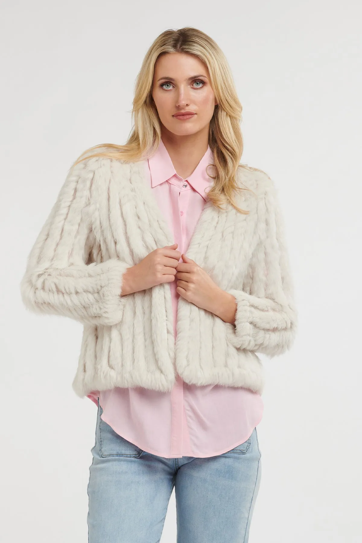 Short Rabbit Jacket Chalk