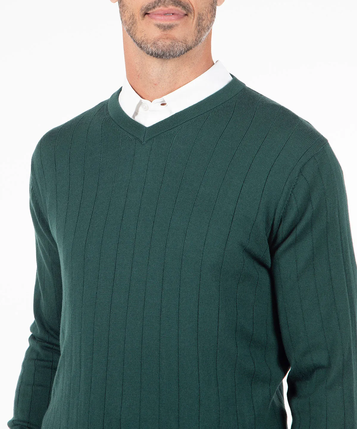 Signature Merino V-neck Pullover Sweater