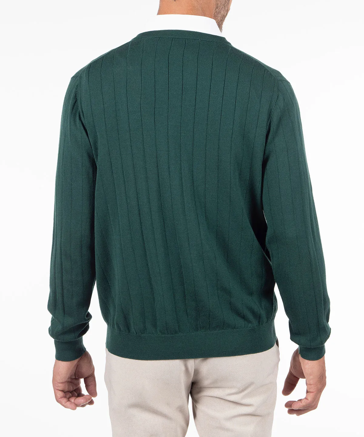 Signature Merino V-neck Pullover Sweater