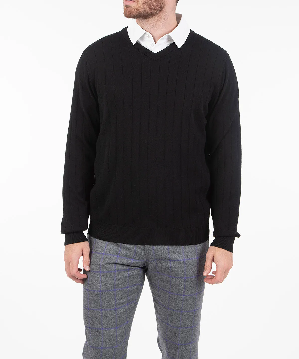 Signature Merino V-neck Pullover Sweater