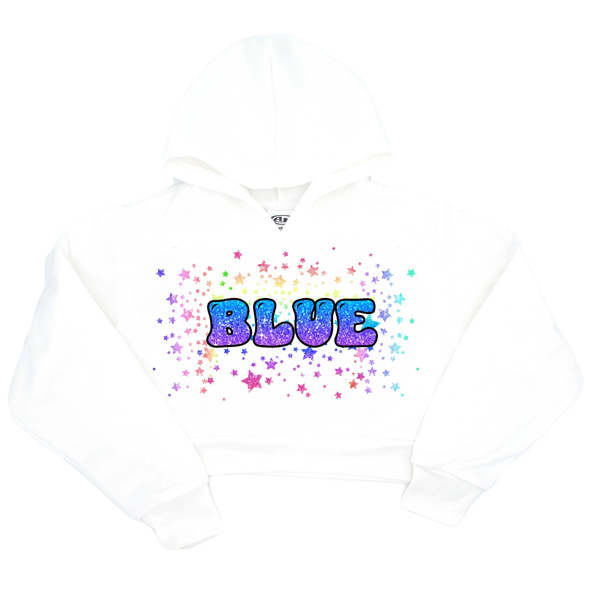 Sparkle Name Cropped Hoodie