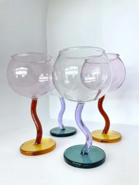 SQUIGGLE STEM GLASSES