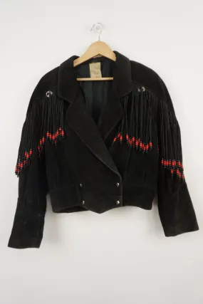 Suede Fringe Jacket