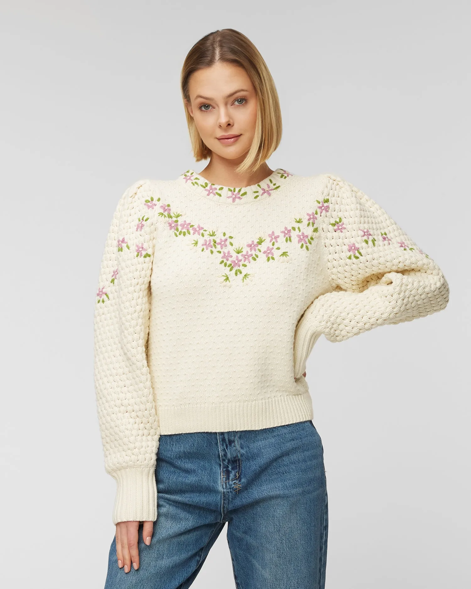 Sweater LoveShackFancy KENZLY LK8231052-ivory