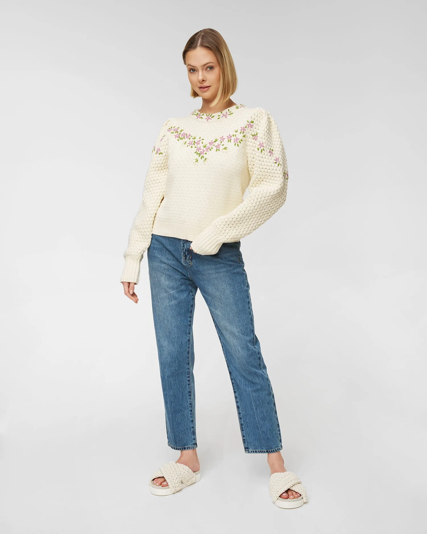 Sweater LoveShackFancy KENZLY LK8231052-ivory