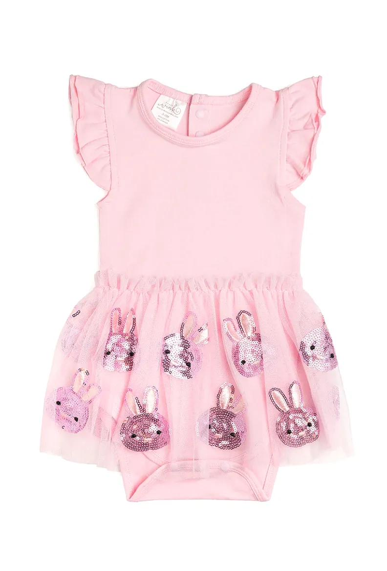 Sweet Wink - Easter Bunny Short Sleeve Tutu Bodysuit