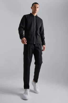 Tall Slim Coach Jacket & Cargo Jogger | boohooMAN UK