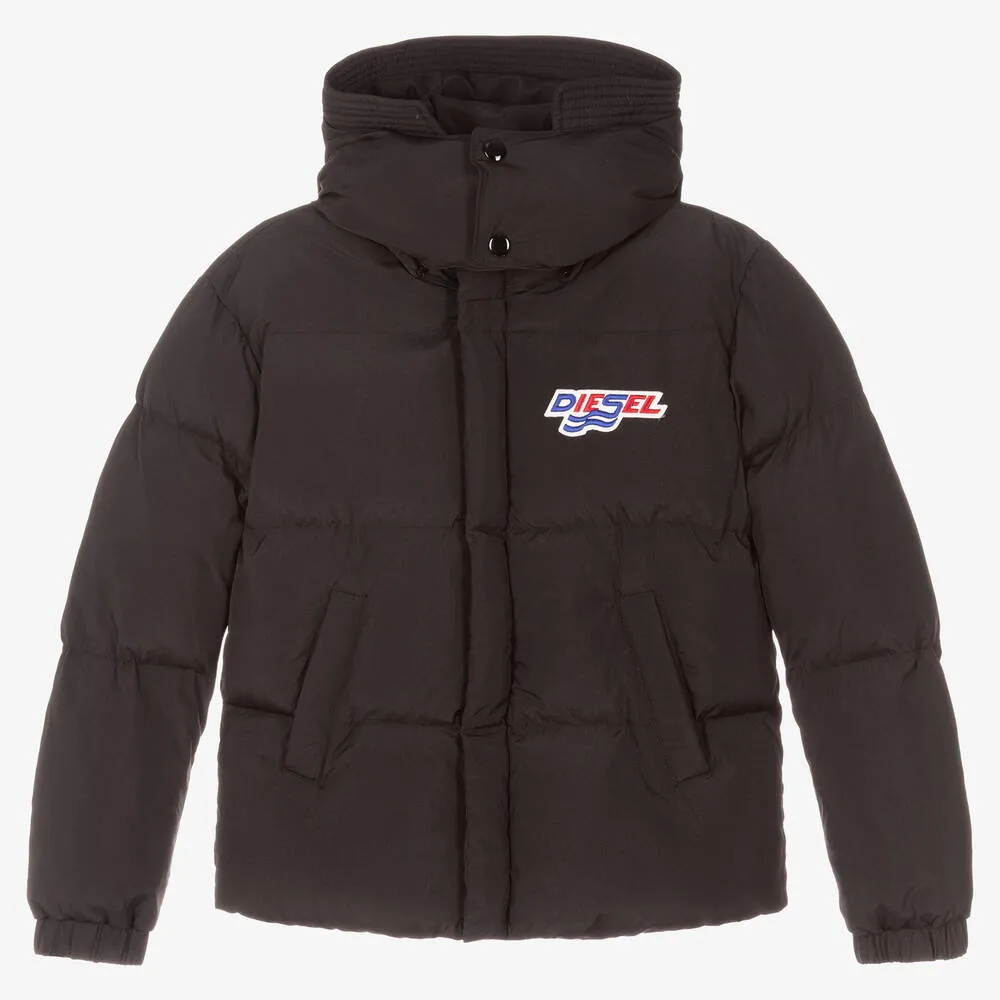 Teen Black Puffer Coat