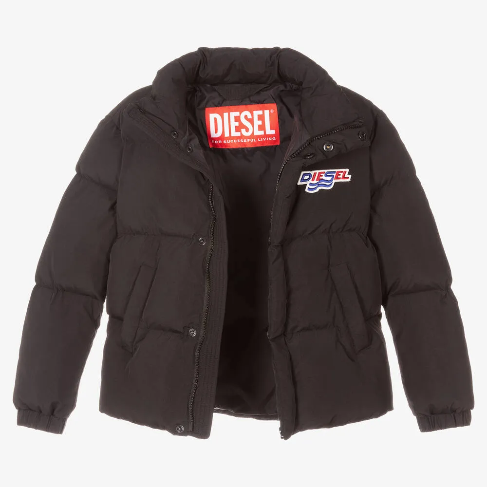 Teen Black Puffer Coat