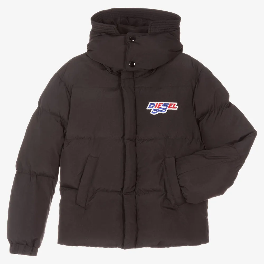 Teen Black Puffer Coat