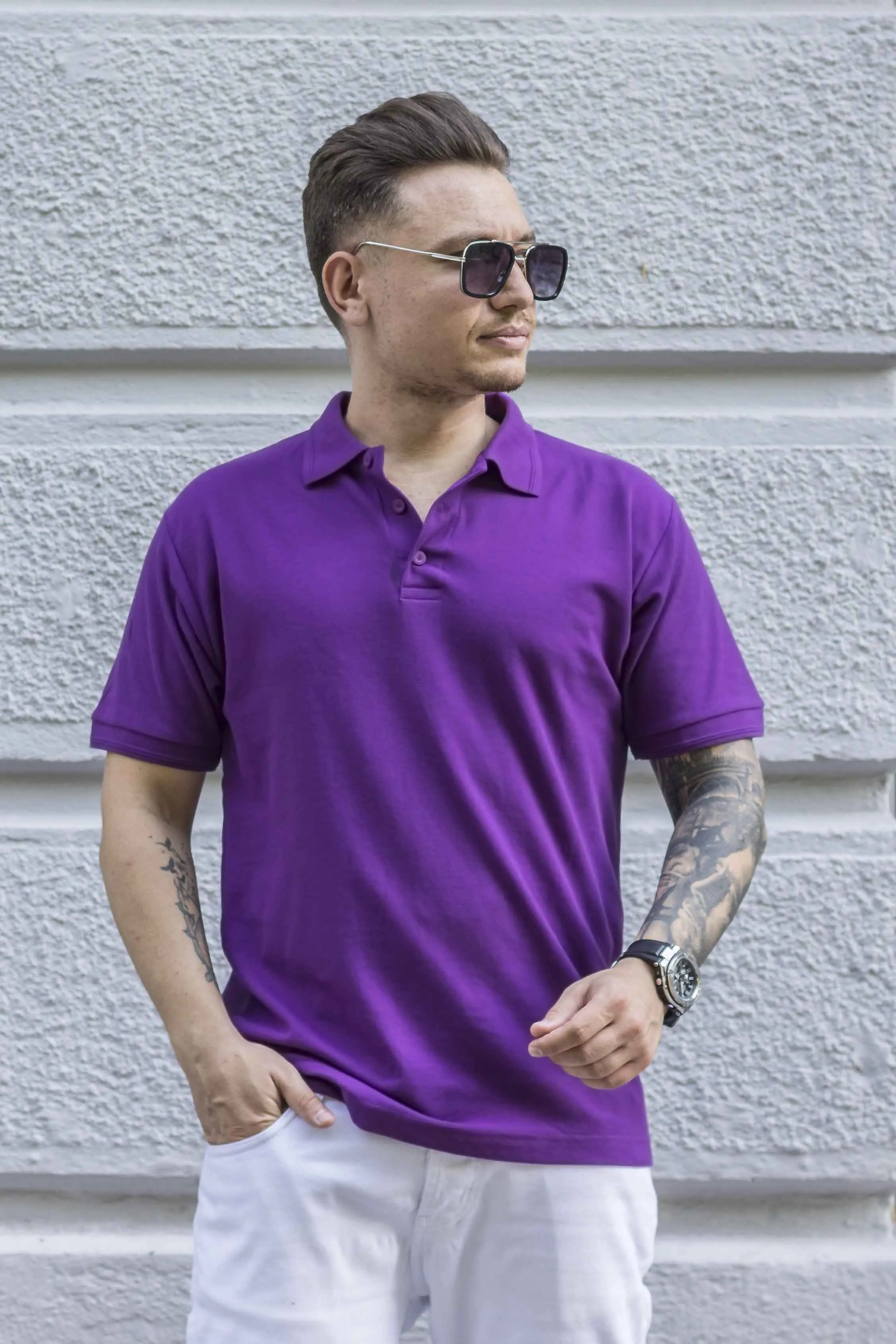 Tricou Polo Violet