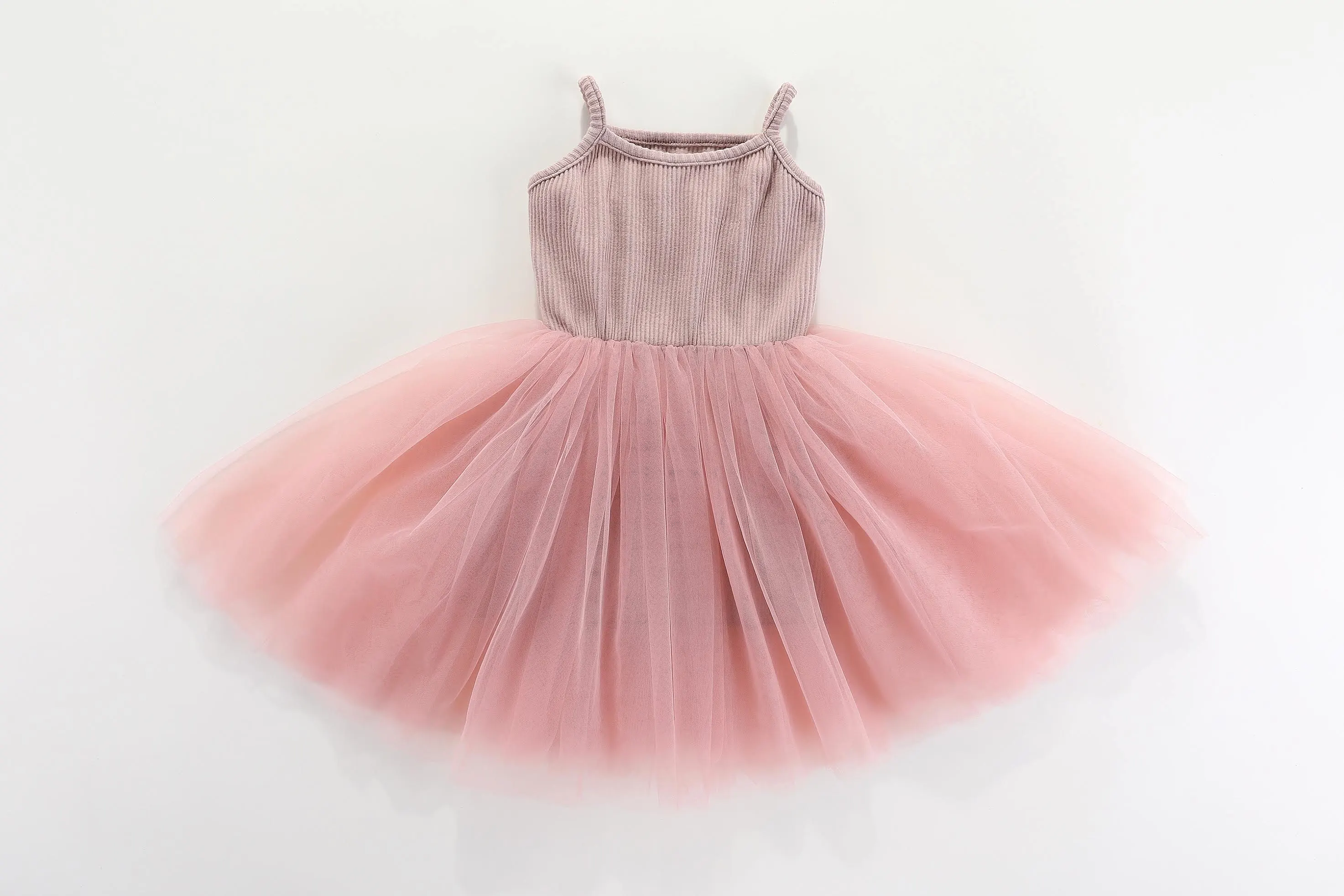 Valentina Tutu Dress - DUSTY PINK : 0-6M, 6-12M, 1-2Y, 2-3Y, 3-4Y, 4-5Y, 5-6Y, 6-8Y