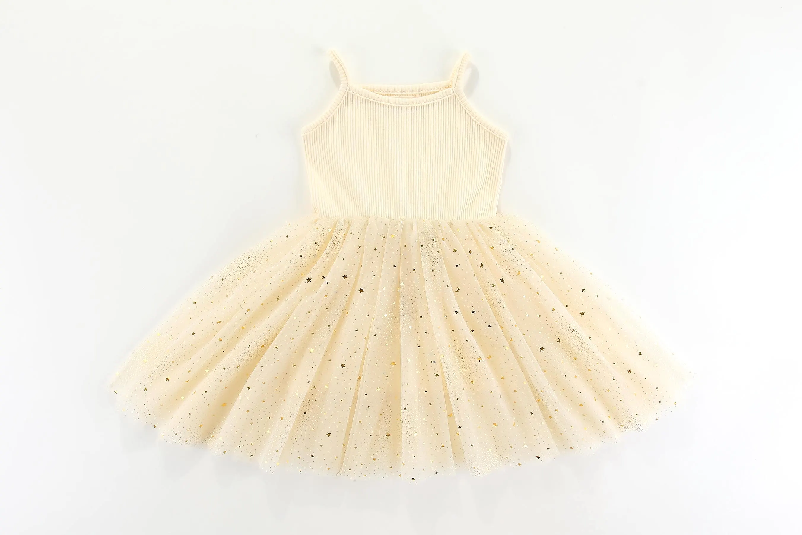 Valentina Tutu Dress - GOLDEN STARS VANILLA: 1-2Y, 5-6Y, 6-8Y