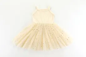 Valentina Tutu Dress - GOLDEN STARS VANILLA: 1-2Y, 5-6Y, 6-8Y