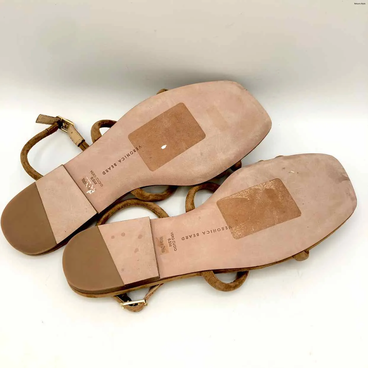 VERONICA BEARD Tan Suede Sandal Shoe Size 6-1/2 Shoes