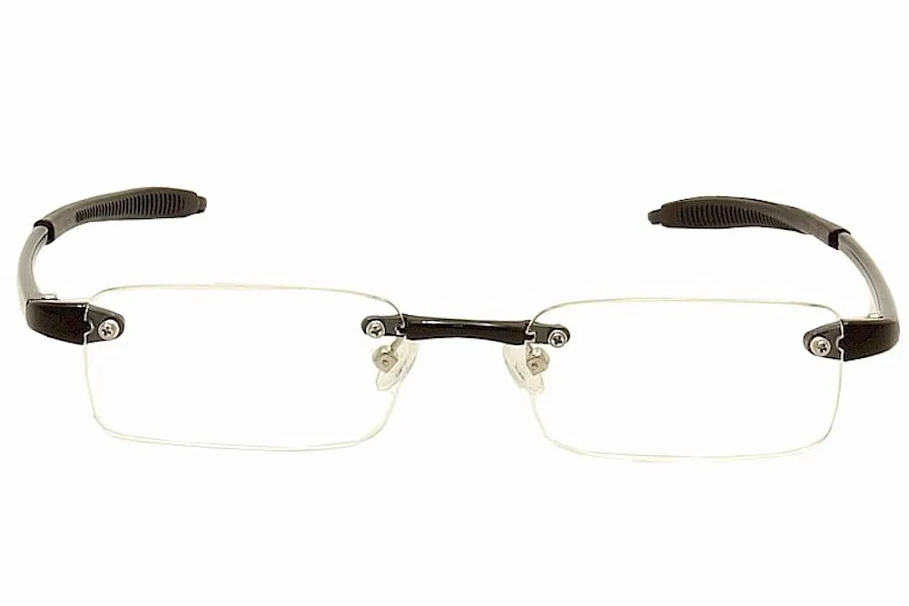 VisuaLites Vis1 Reading Glasses Men's Black Rimless +2.50