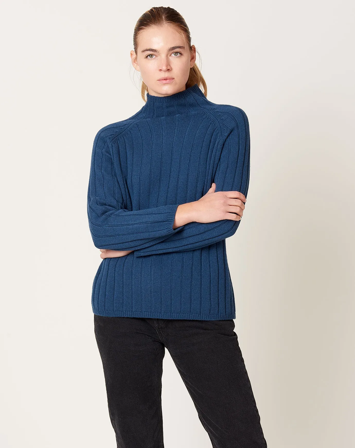 Waynona Sweater in Indigo